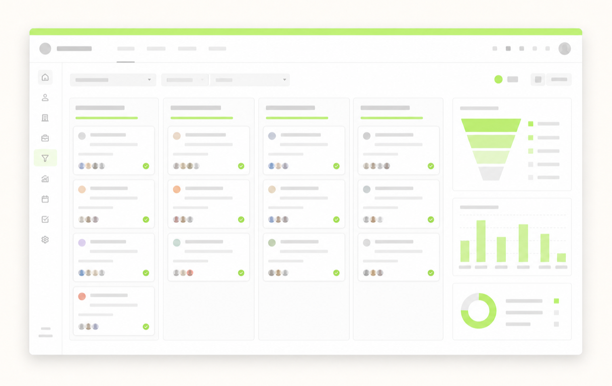 Uporządkowany CRM: lejek sprzedaży, zadania i dashboard szefa w jednym oknie